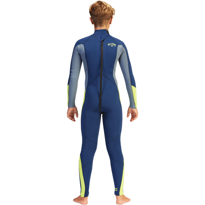 2022 Billabong Boys Absolute 3/2mm Back Zip Wetsuit ABBW100116 - Navy